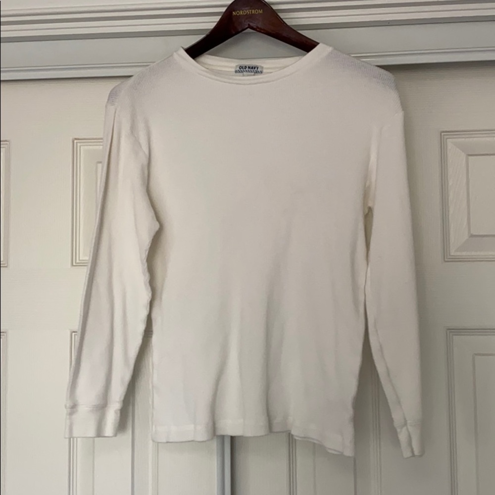 Old Navy Kids size L  White long sleeve shirt